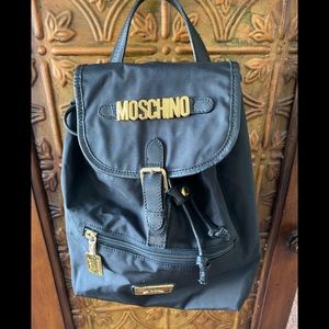 Moschino Nylon Mini Backpack Vintage 90’s Black